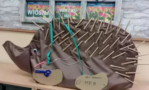 Figura jeża wykonana na konkurs