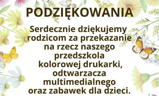 Grafika - podziękowania dla rodziców