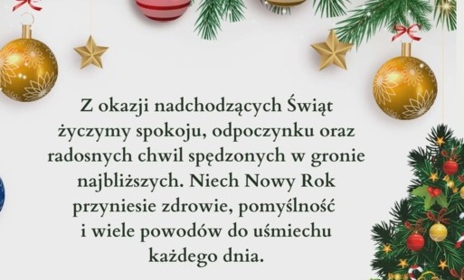 Grafika życzenia z okazji Bożego Narodzenia 