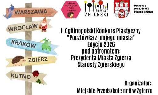 Grafika - plakat informujący o konkursie